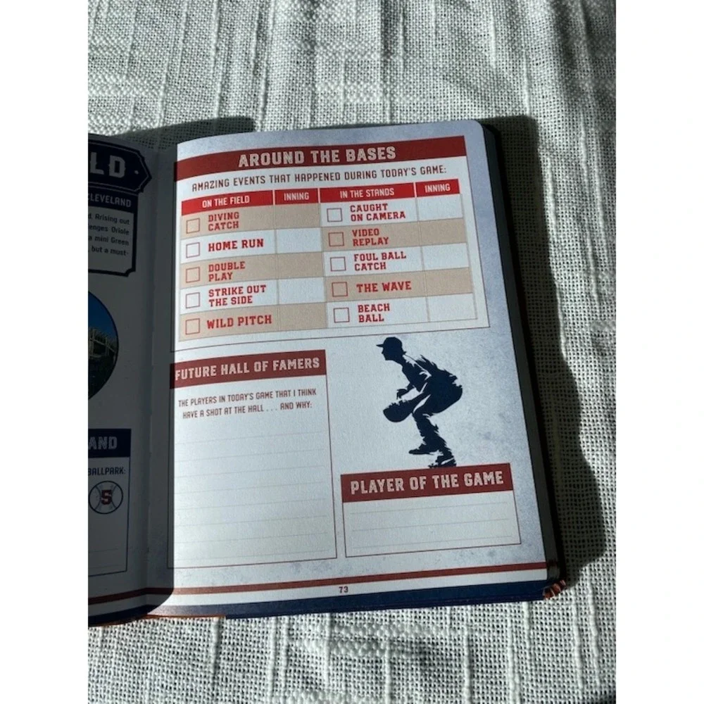 The Ballpark‎ Bucket List MLB Stadium Travel Journal Baseball Fan Gift Book